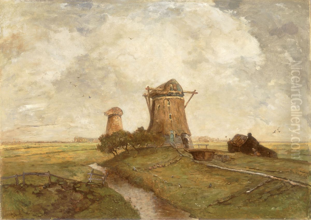 De twee invaliden Oil Painting by Paul Joseph Constantine Gabriel
