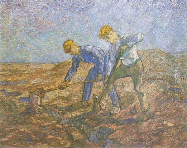 Les becheurs Oil Painting by Vincent Van Gogh