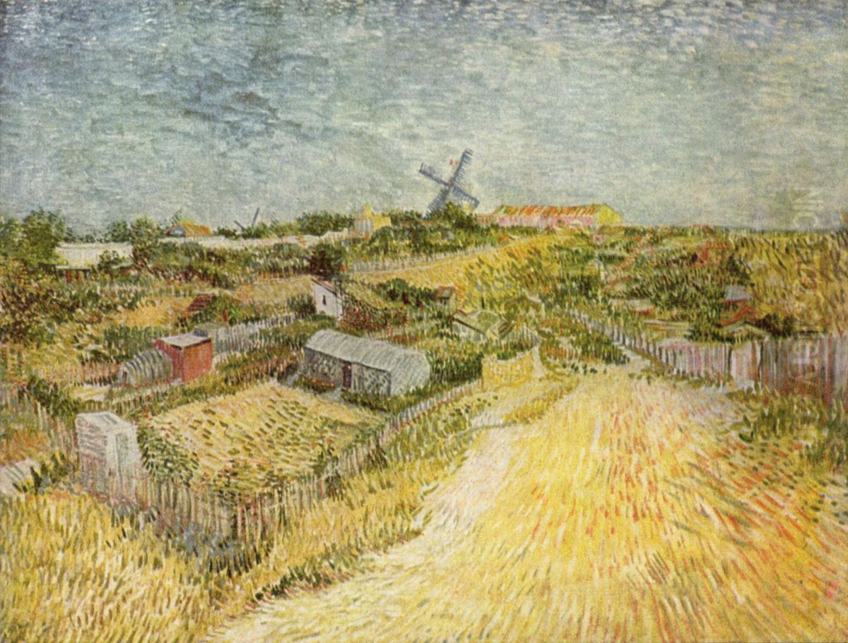 Kitchen Gardens on Montmartre Oil Painting by Vincent Van Gogh