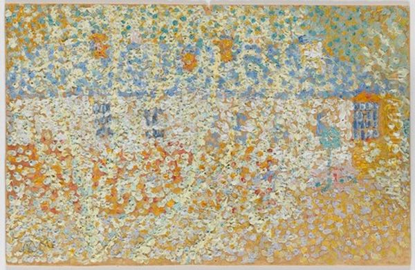 Hauser auf dem Land Oil Painting by Kasimir Sevrinovitch Malevich