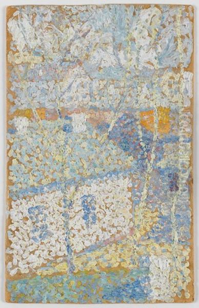 Village Oil Painting by Kasimir Sevrinovitch Malevich