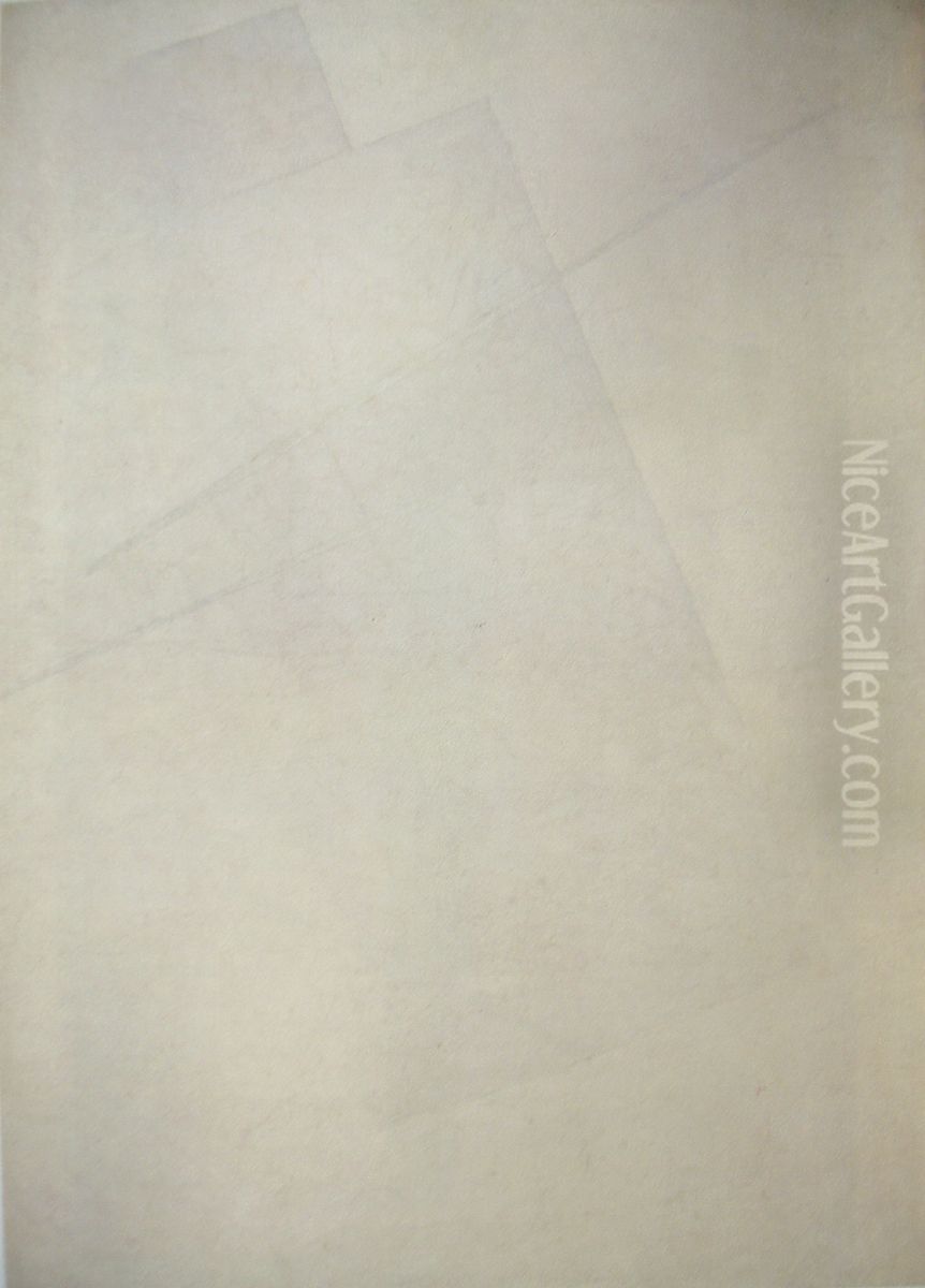 White Planes in Dissolution Oil Painting by Kasimir Sevrinovitch Malevich