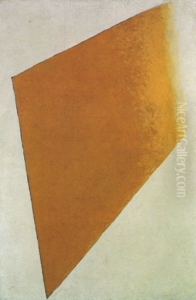 Yellow Plane in Dissolution Oil Painting by Kasimir Sevrinovitch Malevich