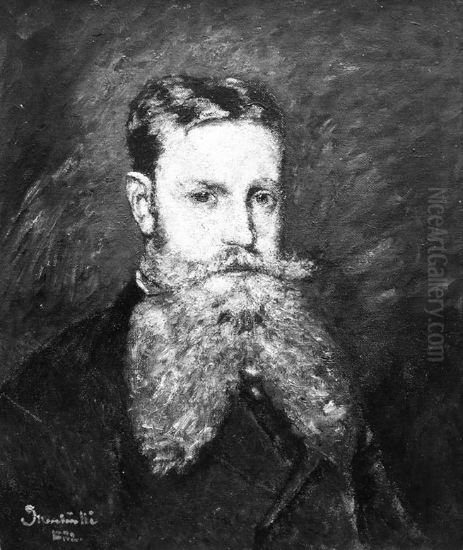 Emmanuel Gavot (1845-1902) Oil Painting by Adolphe Joseph Thomas Monticelli