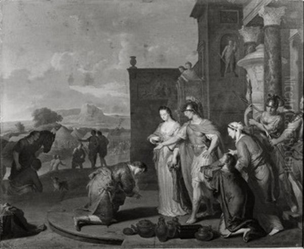 Grootmoedigheid van Scipio Oil Painting by Gerard Hoet