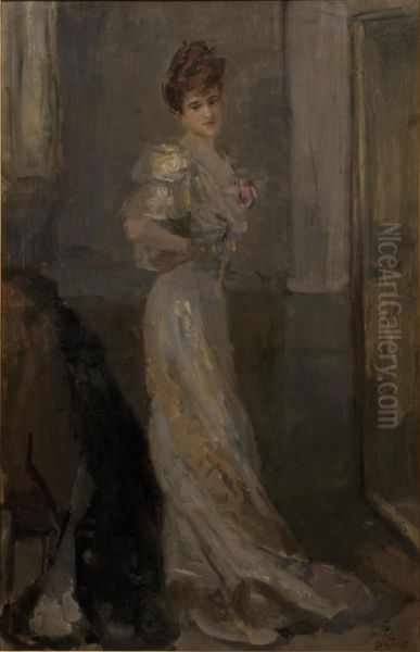 Lady at evening Oil Painting by Isaac Lazarus Israels
