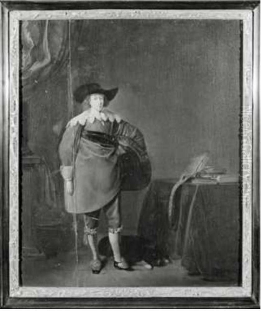 Portrait of Joan van Werkhoven ( -1665) Oil Painting by Pieter Codde