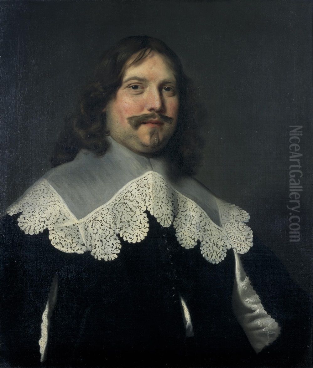 Portrait of David Martens Oil Painting by Jacob Adriaensz Backer