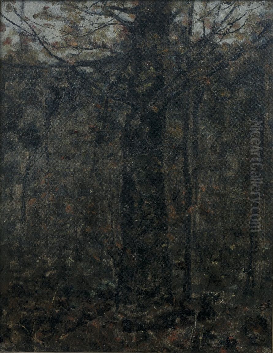 Boom Oil Painting by Jan Adam Zandleven