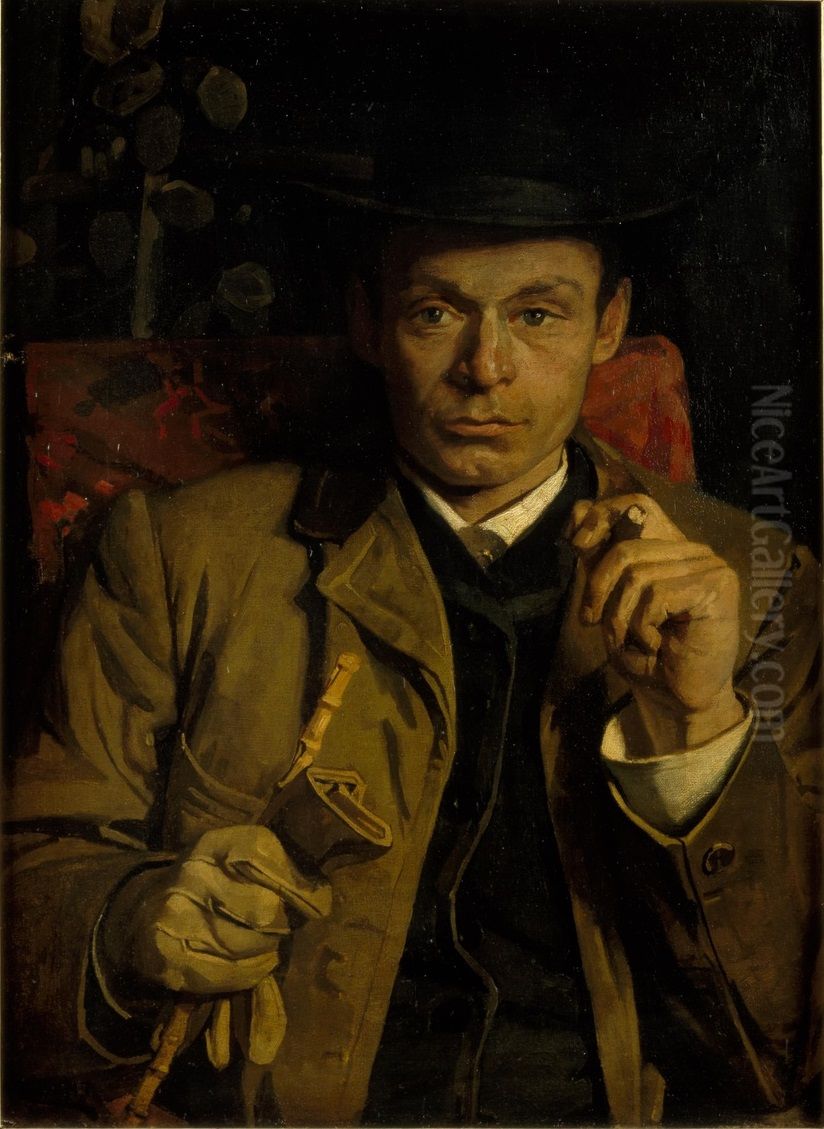 Portret van Nicolaas Oil Painting by Piet Meiners