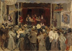 Wrestling tent, Paris