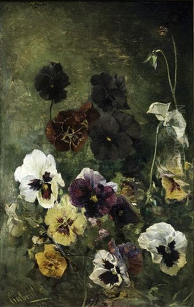 Viooltjes Oil Painting by Paul Joseph Constantine Gabriel
