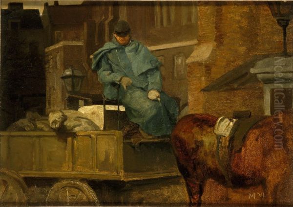 De voerman Oil Painting by Matthijs Maris
