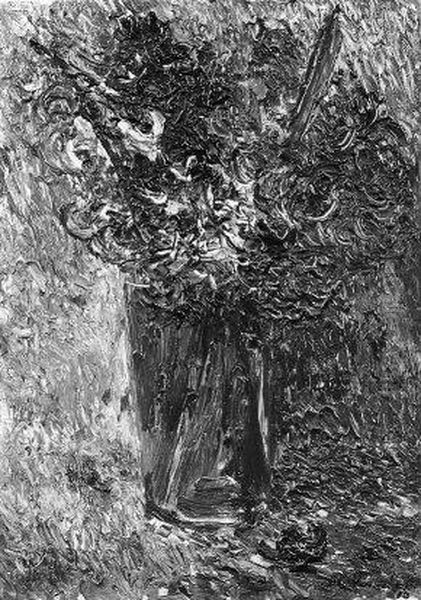 Glas met hyacinten Oil Painting by Floris Verster