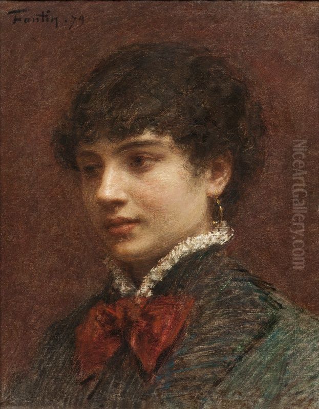 Meisjesportret Oil Painting by Henri Fantin-Latour