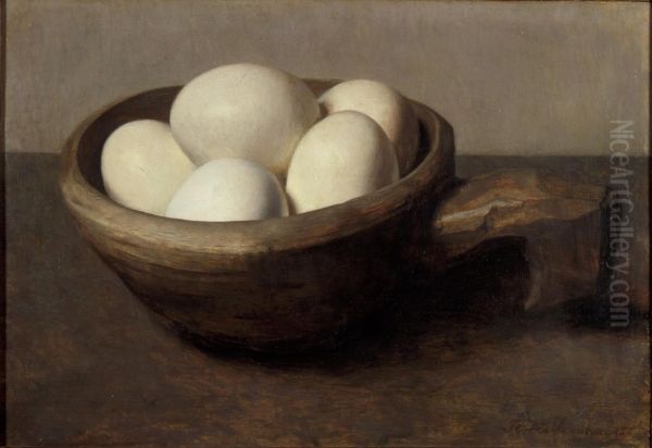 Bol avec oeufs Oil Painting by Floris Verster