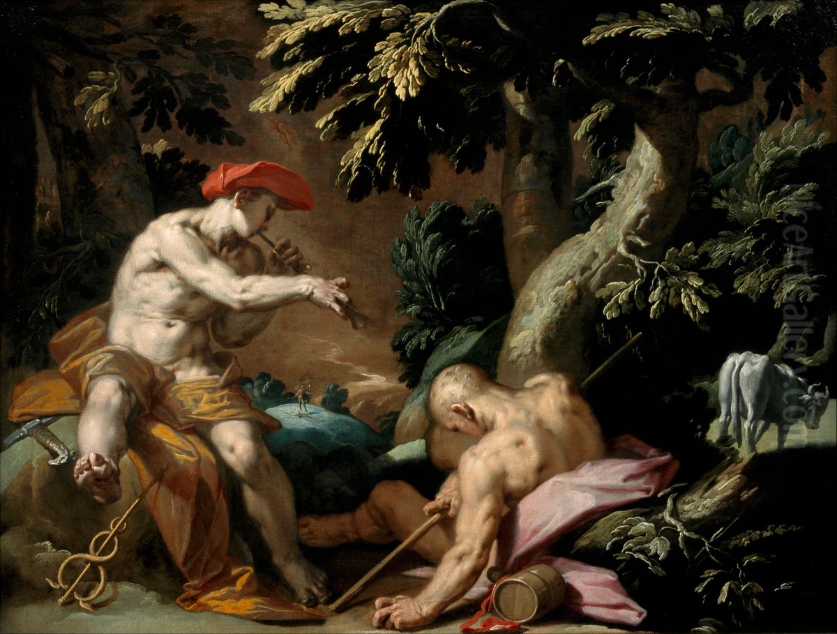 Mercury, Argus and Io Oil Painting by Abraham Bloemaert
