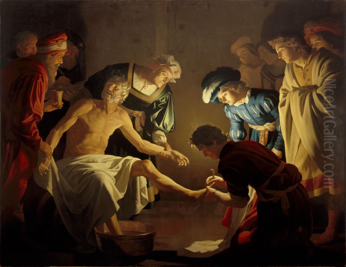 Seneca's death Oil Painting by Gerard van Honthorst