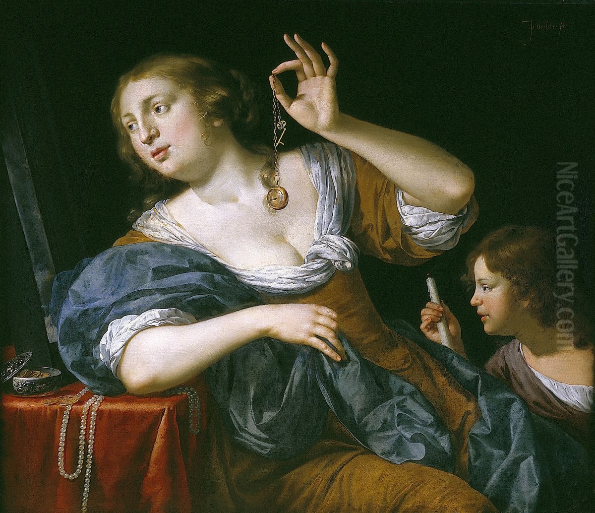 Vanitas Oil Painting by Jan Van Bijlert