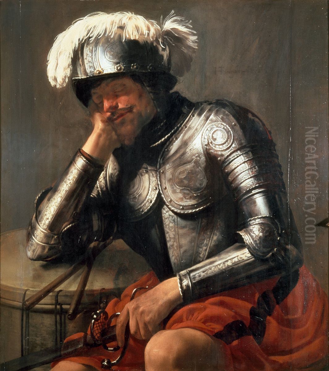 Mars Asleep Oil Painting by Hendrick Ter Brugghen