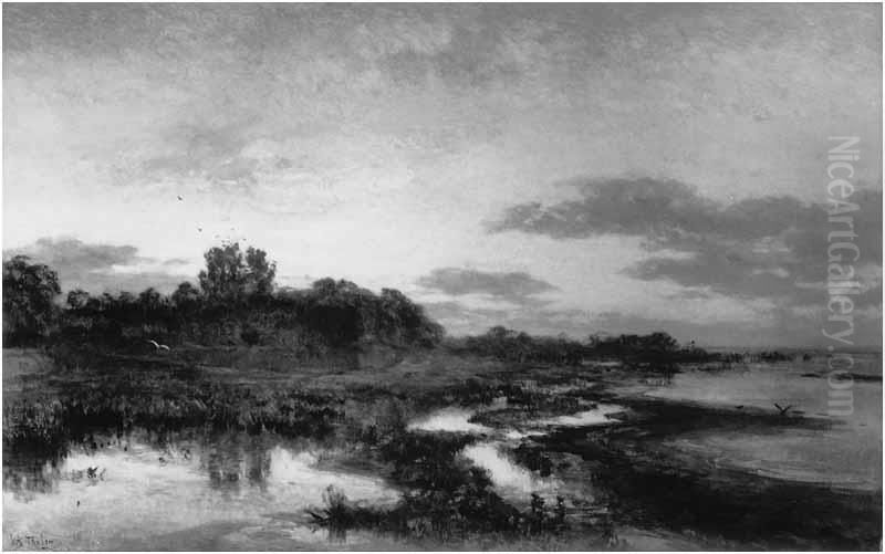 Landschap aan de Zuiderzee Oil Painting by Willem Bastiaan Tholen