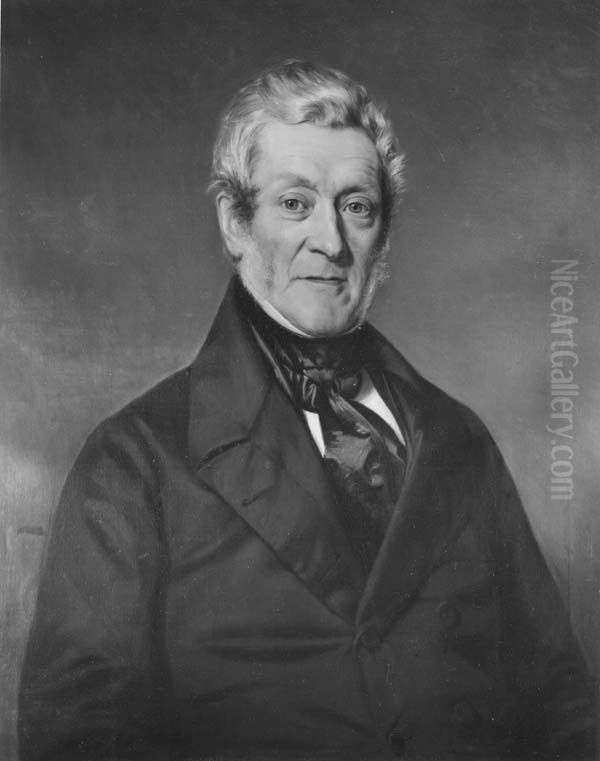 Portrait of J.P. van Mansvelt (1794-1860) Oil Painting by Johan Heinrich Neuman
