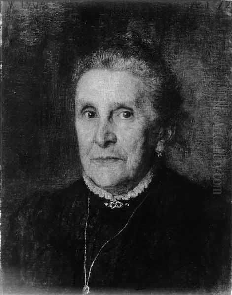 Portret van mevr. M.J. van Rennes-de Jongh Oil Painting by Jan Veth