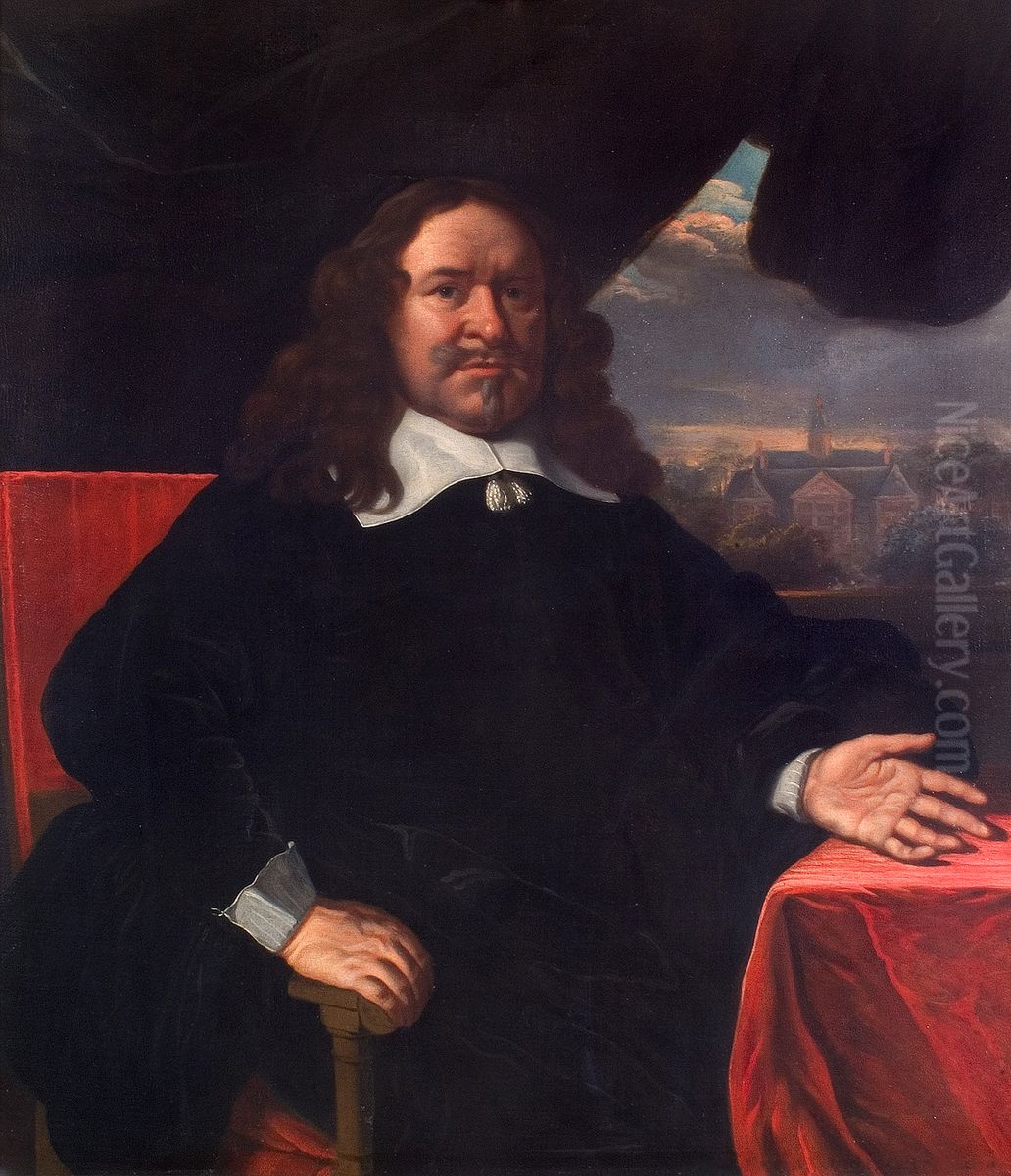Portrait of Joan Huydecoper van Maarsseveen (1599-1661) Oil Painting by Bartholomeus Van Der Helst