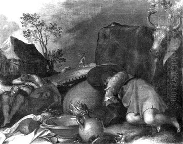 24-30) Oil Painting by Abraham Bloemaert