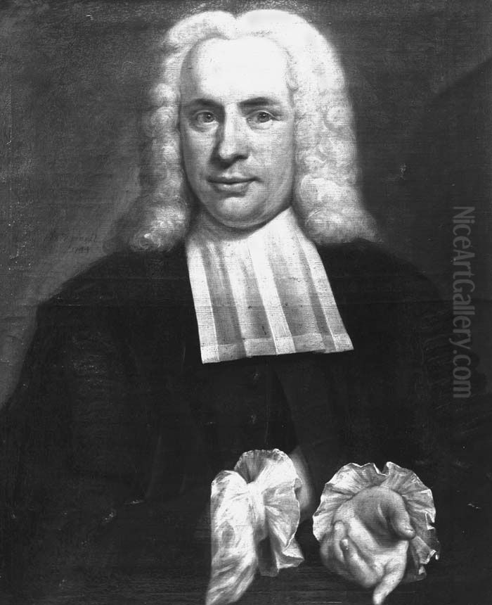 Portret van Evert Jacob Wachendorff (1703-1758) Oil Painting by Jan Maurits Quinkhard