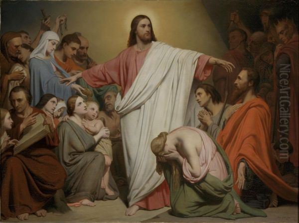 Christus Remunerator Oil Painting by Ary Scheffer
