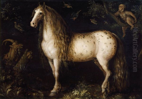 The dapple-grey Oil Painting by Roelant Savery