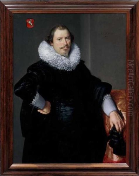 Philips Ram (1585-1632) Oil Painting by Paulus Moreelse