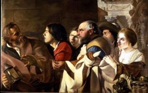 Diogenes in the market of Athens