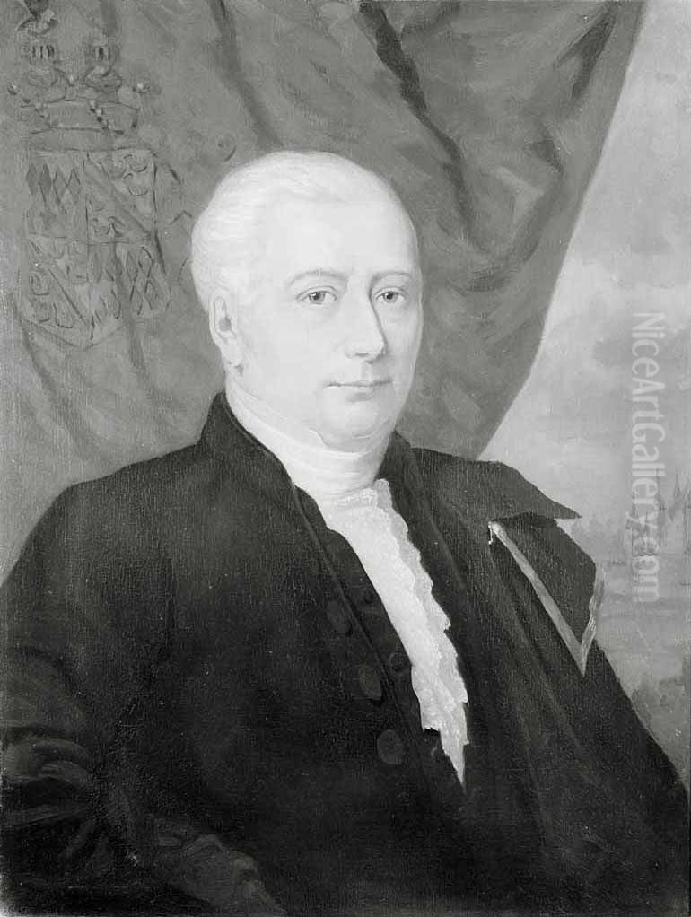 Portrait of Willem Schuyl van der Does Oil Painting by Christiaan Kramm