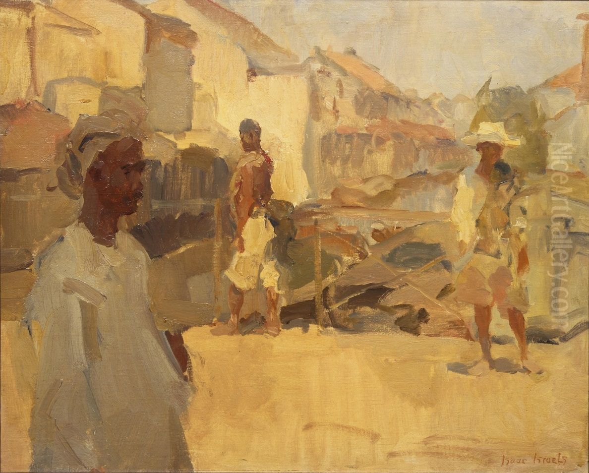 Strasse in Batavia Oil Painting by Isaac Lazarus Israels