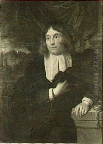 Portrait of Johannes Cunaeus (1617-1673) Oil Painting by Carel de Moor