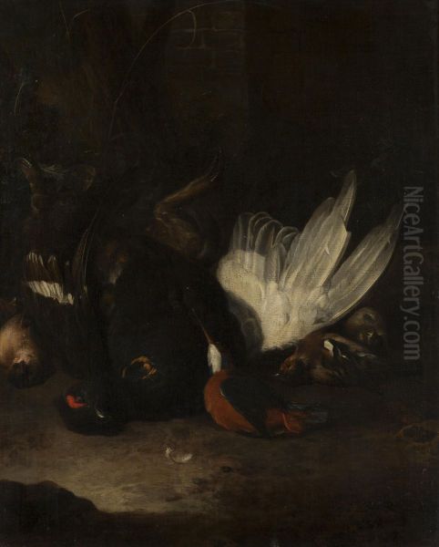 Dode vogels Oil Painting by Melchior D'Hondecoeter