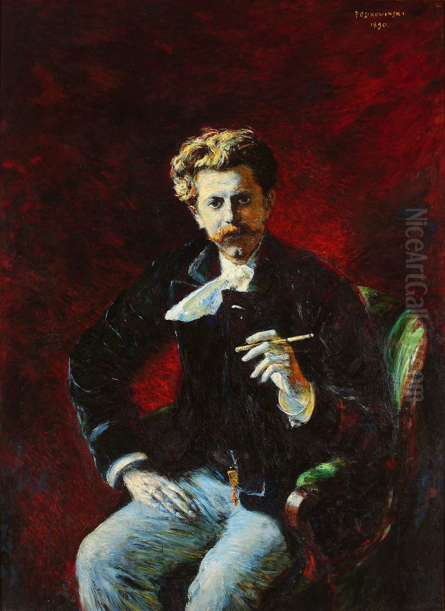 Portrait of Czeslaw Jankowski Oil Painting by Wladyslaw Podkowinski