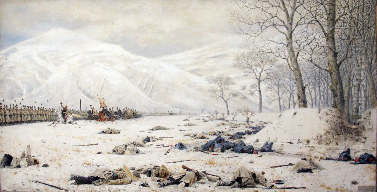 Sipka-Sejnovo. Skobelev na Sipke Oil Painting by Vasily Vereshchagin