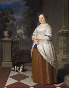 Portrait of Anna Splinter, wife of Johan Hulshout (1623-1687)