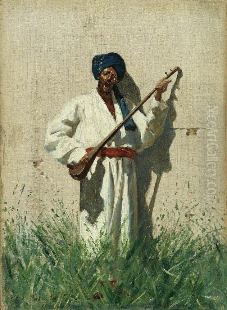 Uzbek pousij Oil Painting by Vasily Vereshchagin