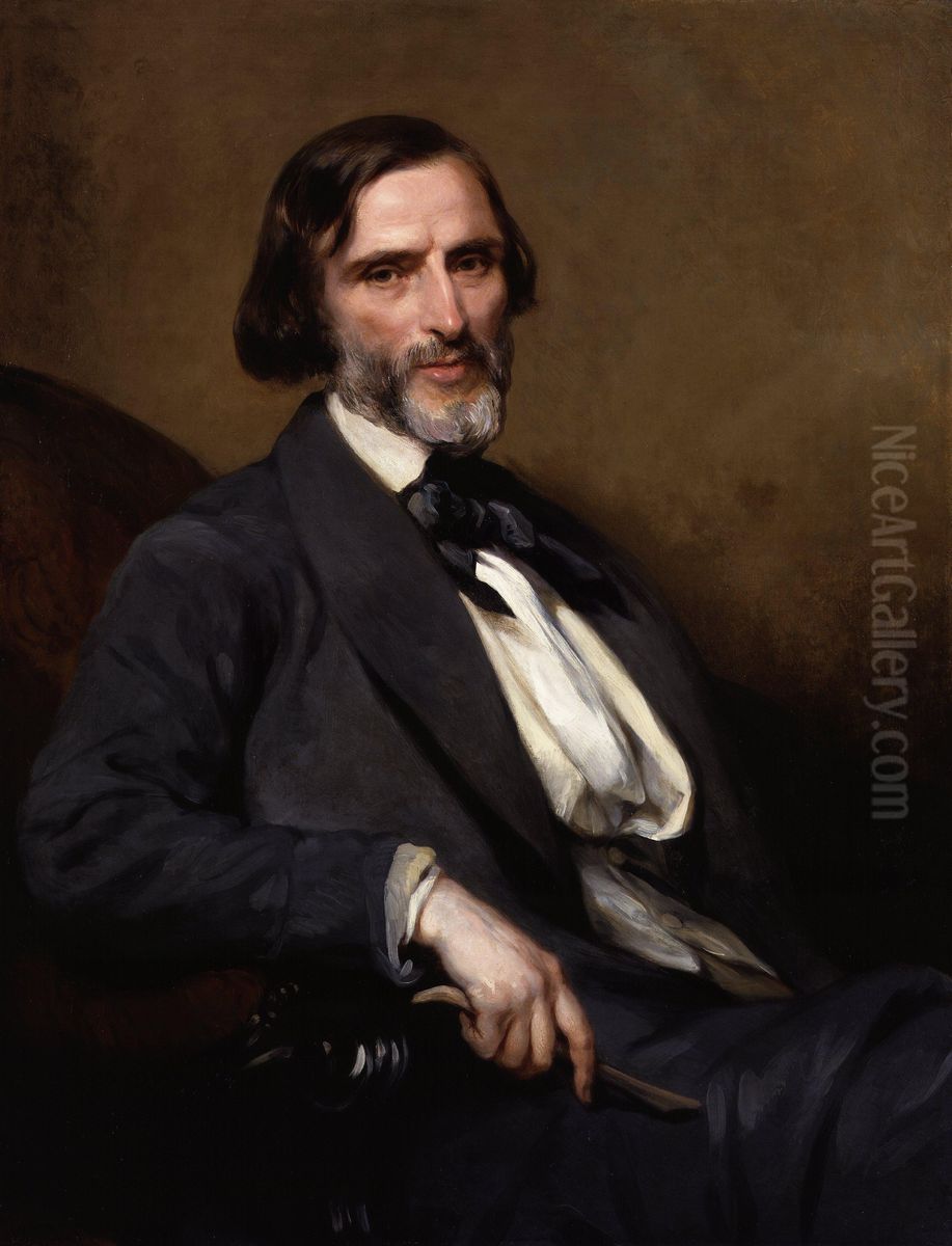 John Gibson Oil Painting by Margaret Sarah Carpenter