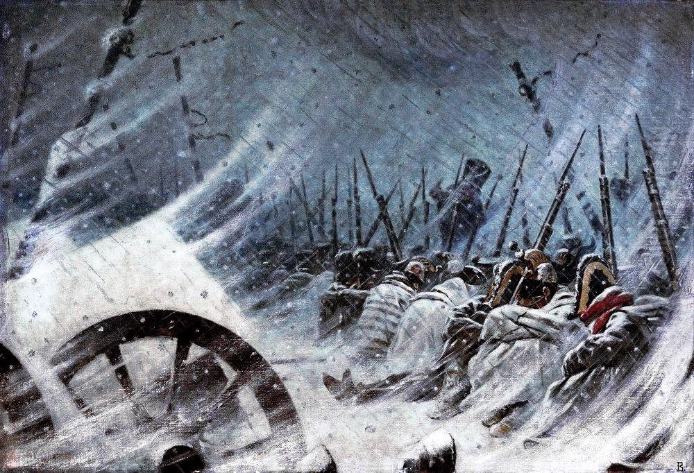 Night Bivouac of Great Army Oil Painting by Vasily Vereshchagin