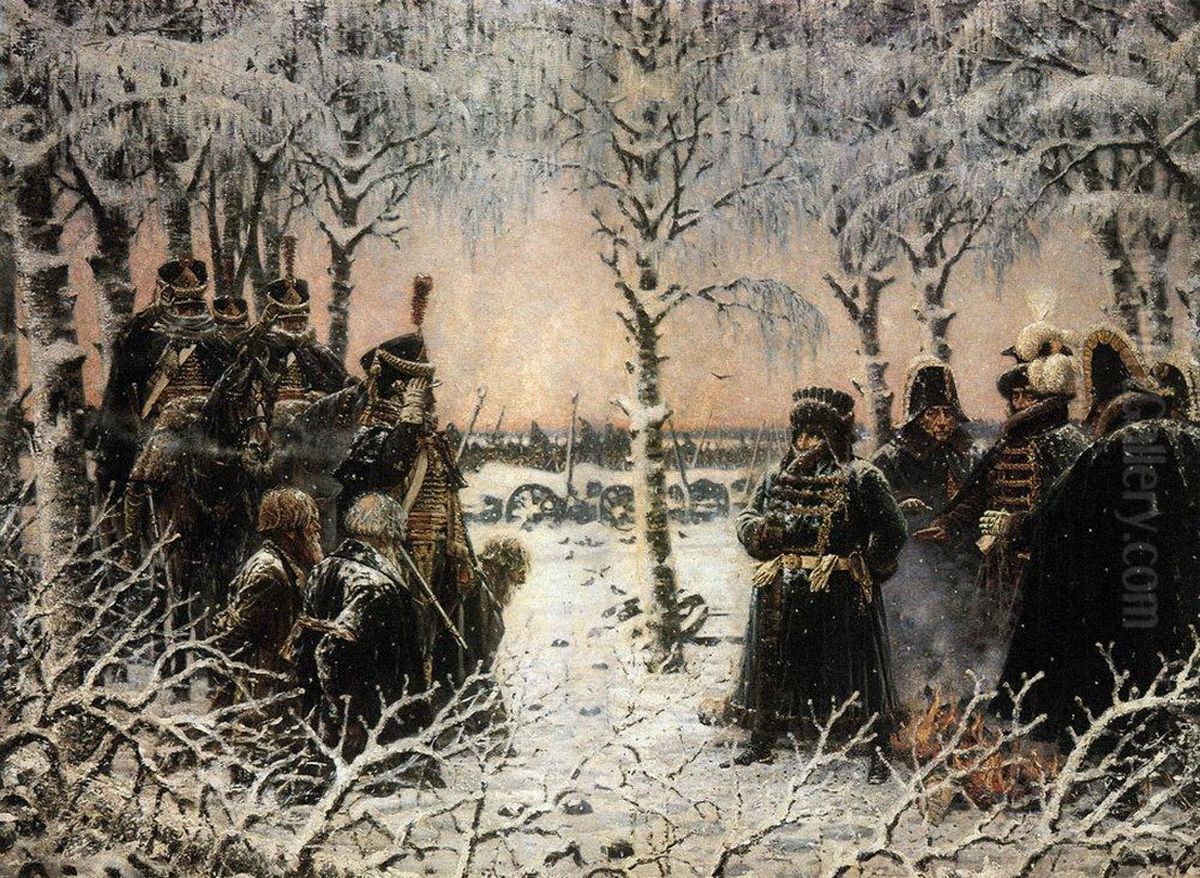 Hold your Weapons - Fire! Oil Painting by Vasily Vereshchagin