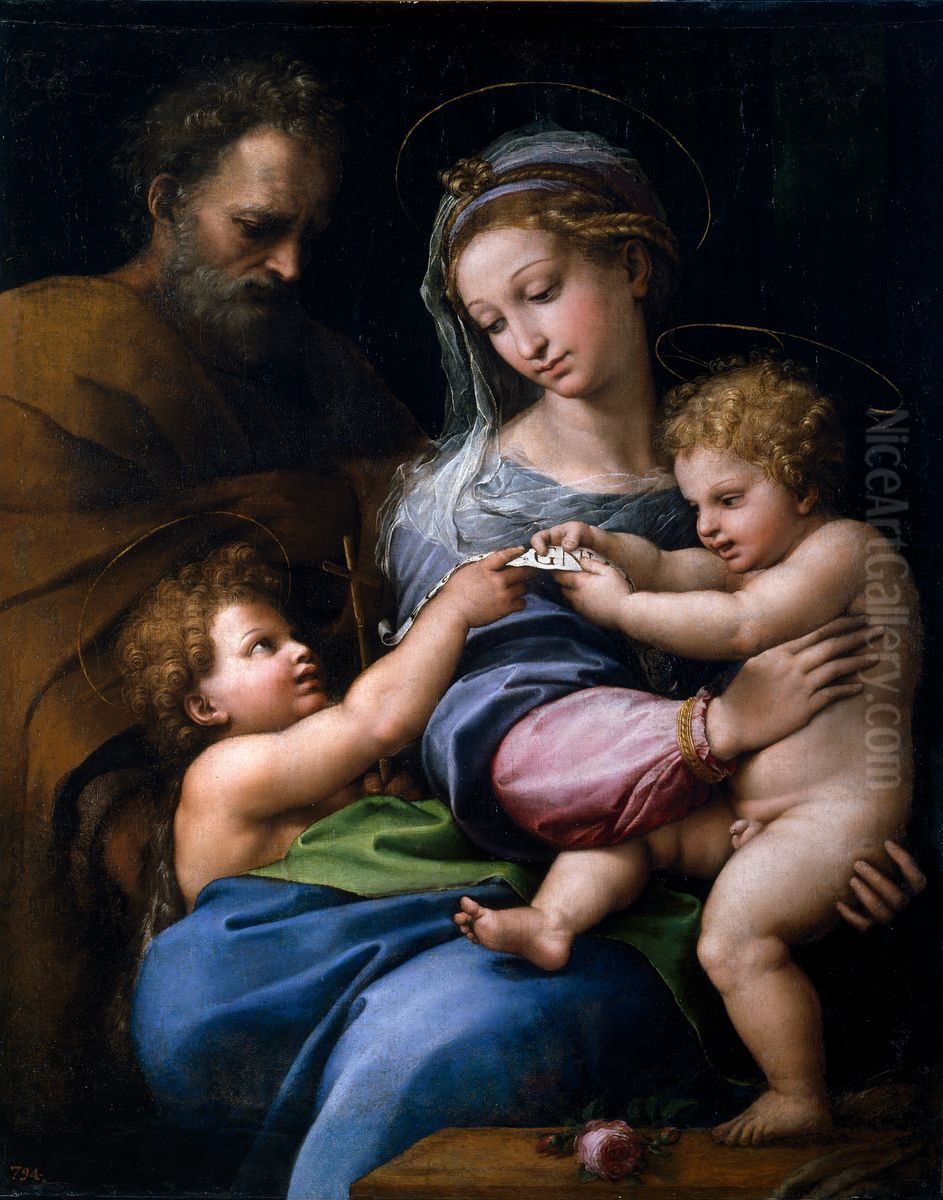 Madonna of the Rose Oil Painting by Raphael