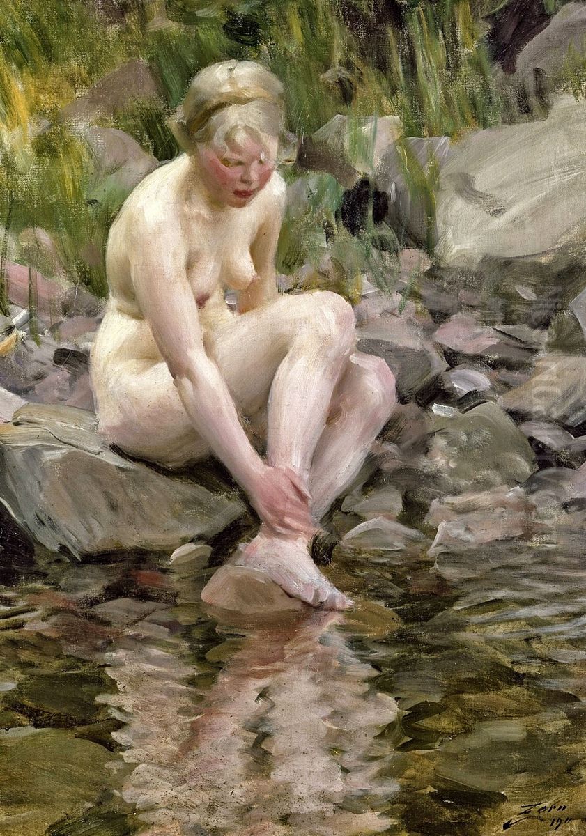 Dagmar Oil Painting by Anders Zorn