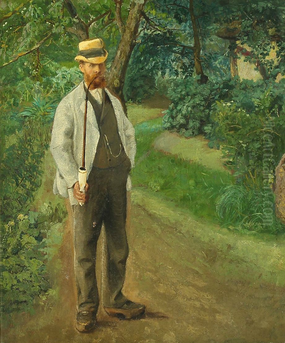 no default Oil Painting by Laurits Andersen Ring