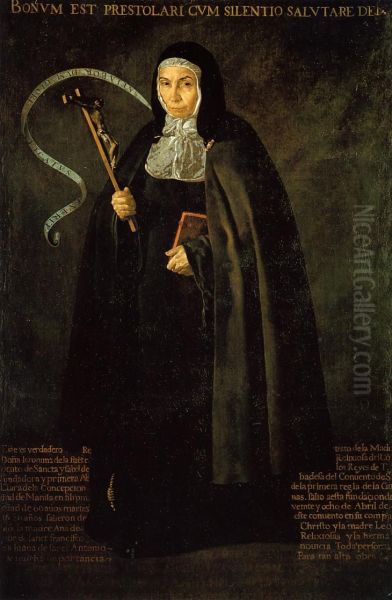 The Nun Jeronima de la Fuente Oil Painting by Diego Rodriguez de Silva y Velazquez