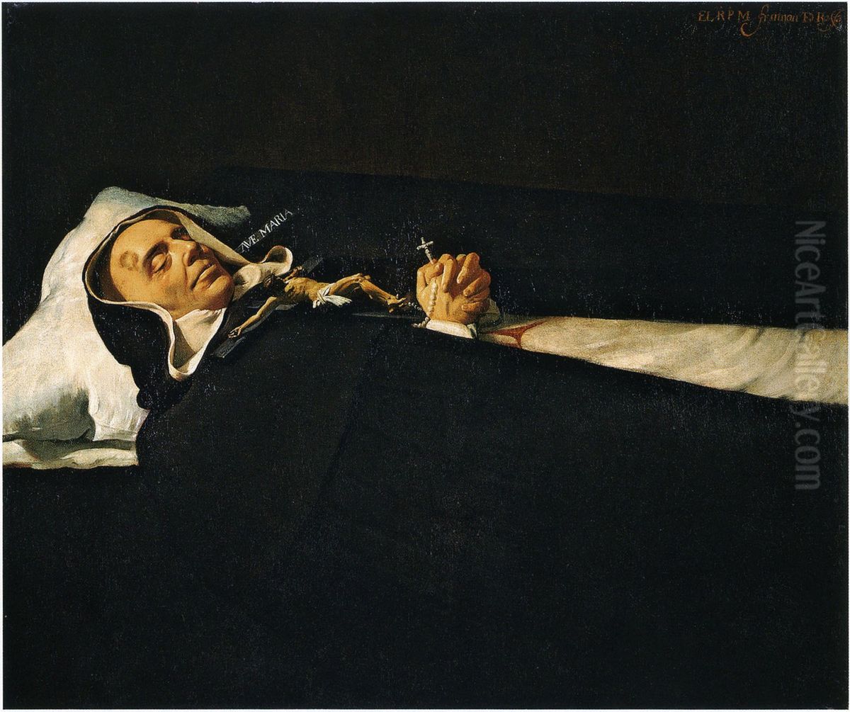 Portrait of Saint Simon of Rojas dead Oil Painting by Vincenzo Carducci